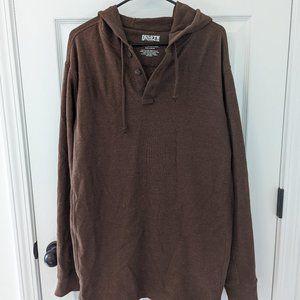 Men's Duluth Trading Co Knit Pullover Hooded Shirt